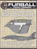 Furball 1/48 F-14 Late Model Tail Reinforcement Plates for Tamiya - FVD-001