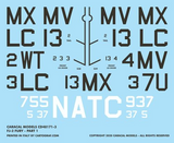 Caracal 1/48 decals CD48171 - FJ-2 Fury - Part 1 for Kitty Hawk