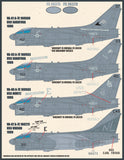 Furball Aero-Design 1/48 decal A-7E Corsair II Lo-Viz SLUFs - 48068 - 21 Options