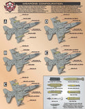 Bullseye Model Aviation 1/48 Decals Desert Storm Vipers F-16CG - 48004