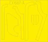 Eduard 1/48 Mask B17G Antiglare Panels DL and BO Production (HK Models) - EX687