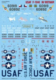 Caracal 1/48 scale decals F-104C in Vietnam - CD48102