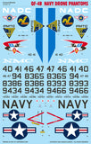 Caracal 1/48 decal CD48176 - QF-4B Navy Drone Phantoms