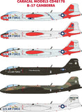 Caracal 1/48 decal CD48178 - markings for Canberra for Airfix kit