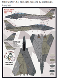 Furball Decals 1/48 Heater-Ferris F-14A Tomcats Colors & Markings Pt.VII FDS4815