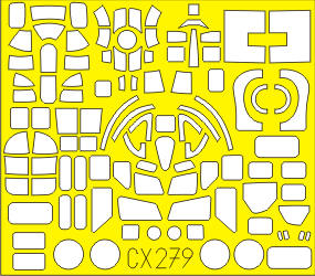 Eduard 1/72 Scale paint masks for the B-17G by Revell - CX279