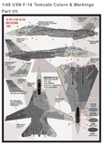 Furball Decals 1/48 Heater-Ferris F-14A Tomcats Colors & Markings Pt.VII FDS4815