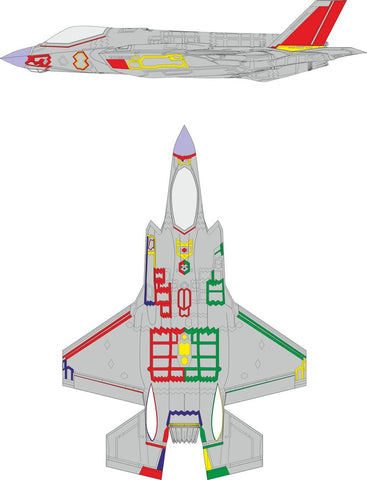 Eduard 1/48 mask F-35A RAM coating early for Tamiya - EX931