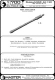 Master Model 1/700 USSR AK-130 Barrels 4pcs Sovremenny, Slava, Kirov SM700018