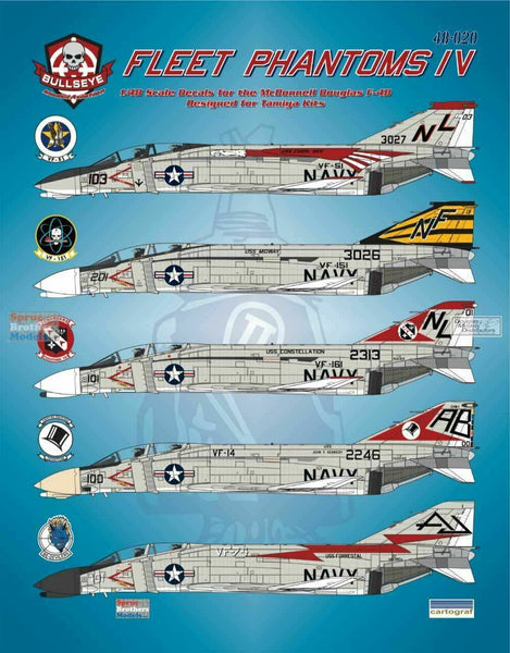 Bullseye Model Aviation 1/48 Decals F-4B Phantom II Fleet Phantoms IV ...