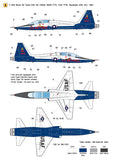 Wolfpack 1/48 decal T-38A Talon USAF 1960 ~ 80 Era - WD48003 for Wolfpack kits