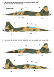 Wolfpack 1/48 decal F-5A/C Skoshi Tiger - USAF & South Vietnam AF in Vietnam War