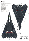 Wolfpack 1/72 decal F-14A Tomcat Pt1 VX-4 Evaluators for Academy kit WD72009