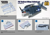 Wolfpack 1/72 scale resin F6F Hellcat folding wings for Eduard kit - WP72061